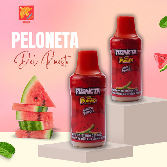 Del Puesto Watermelon Lollipops with Chili – Sweet & Spicy Mexican Candy, 10ct