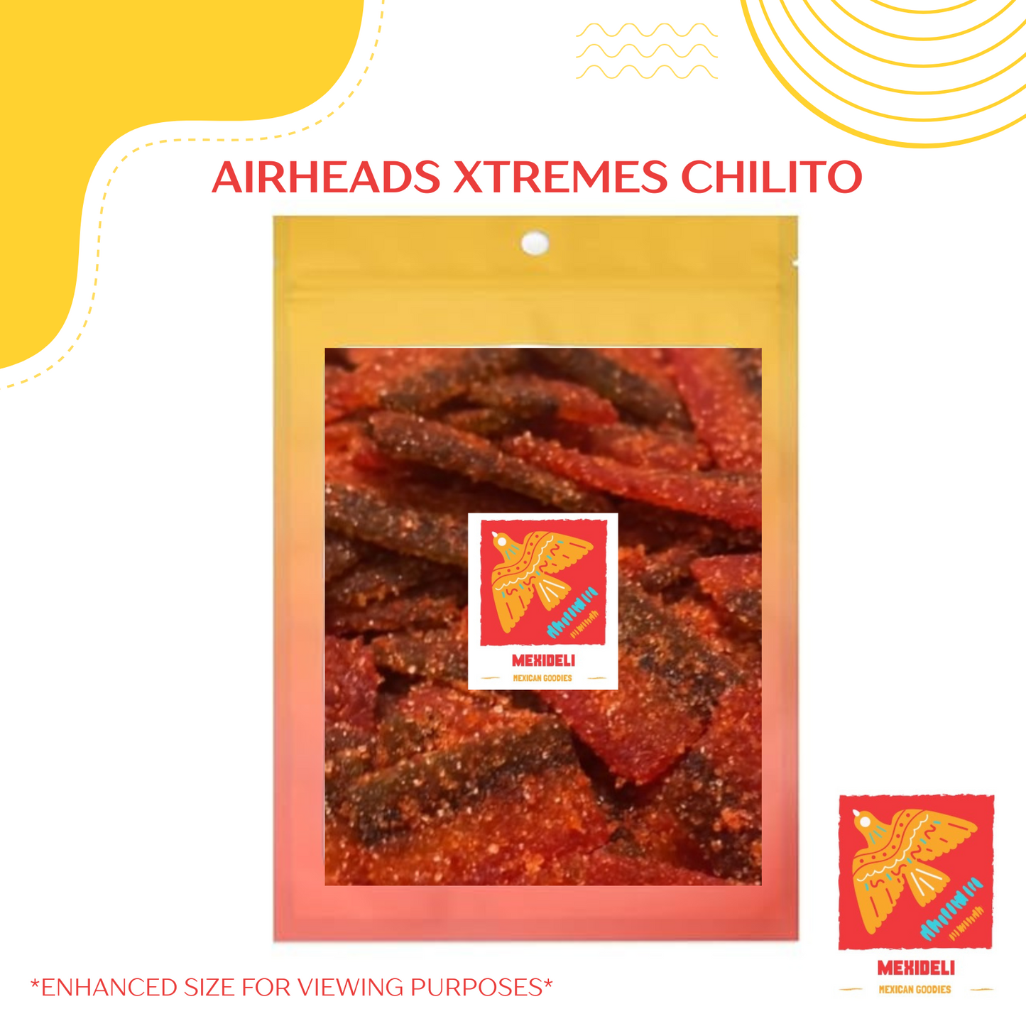 Airheads Xtremes Chilito – Spicy Sour Chewy Mexican Candy