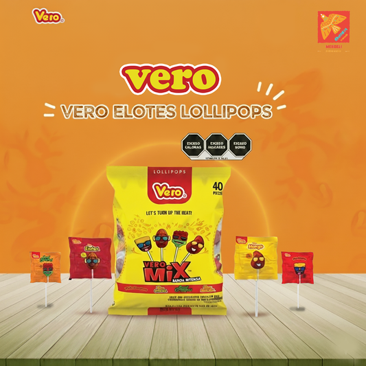 Vero Paleta Mix Banda De Fuego – Spicy Chili Lollipops & Mexican Candy