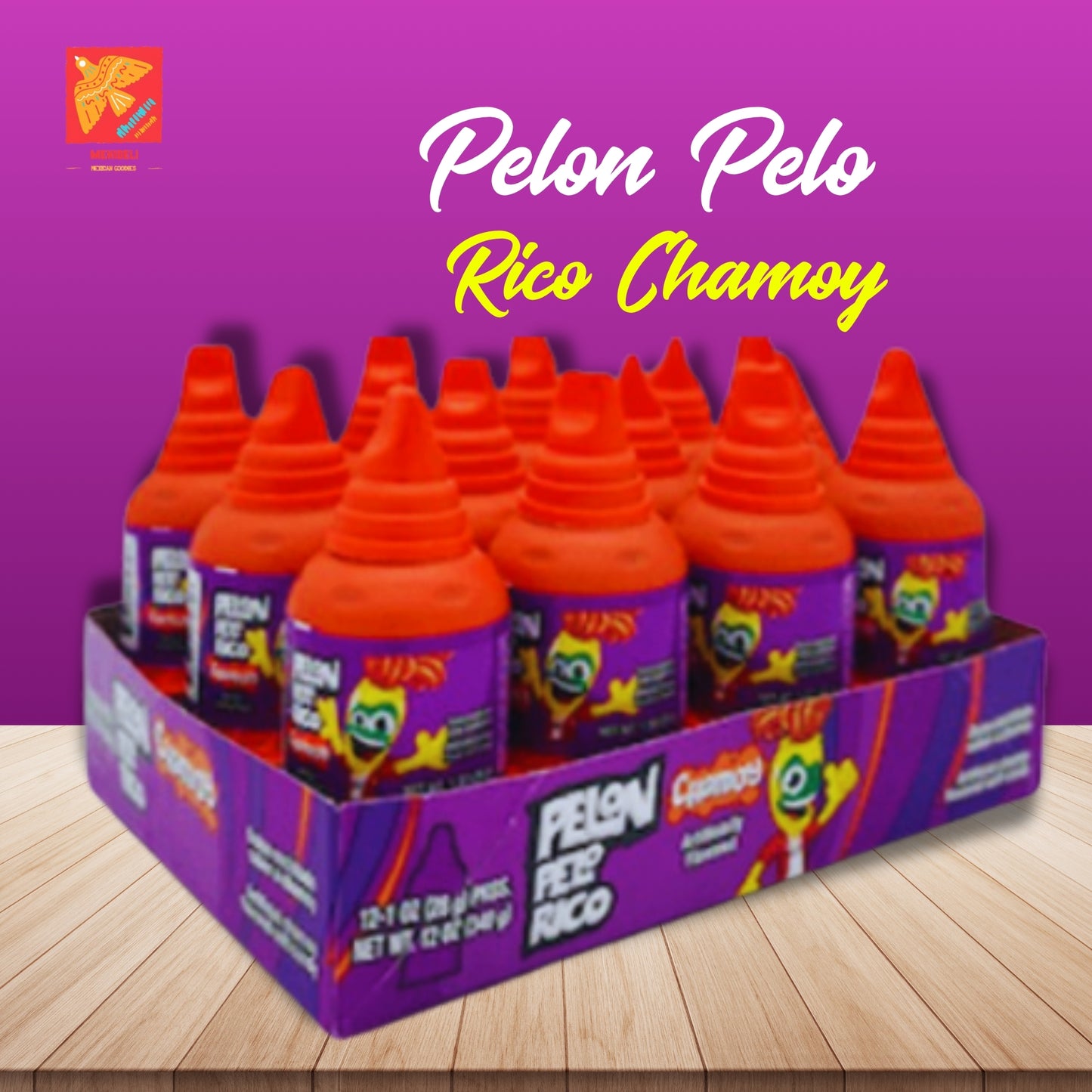 Pelon Pelo Rico Chamoy Candy – Spicy & Sour Mexican Treats, 12ct