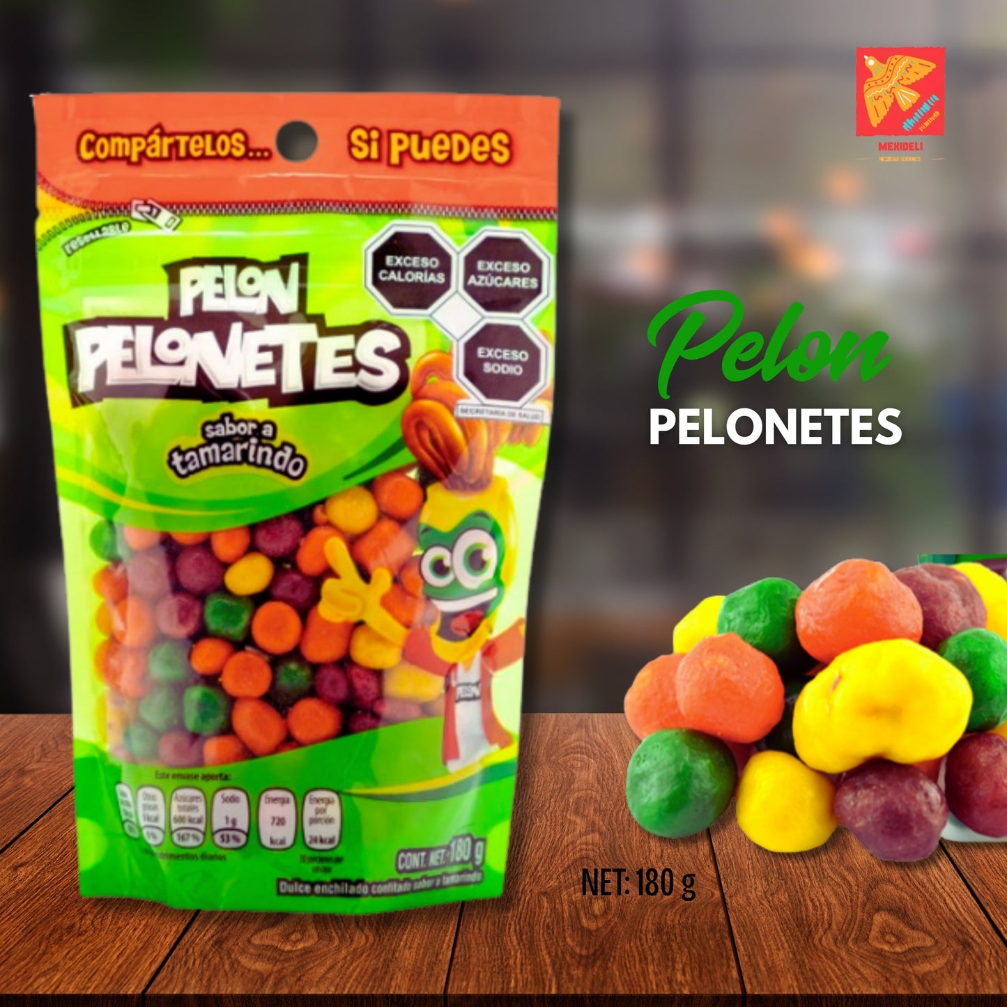 Pelon Pelo Rico Pelonetes – Spicy Tamarind Mexican Fruit Candy Snack