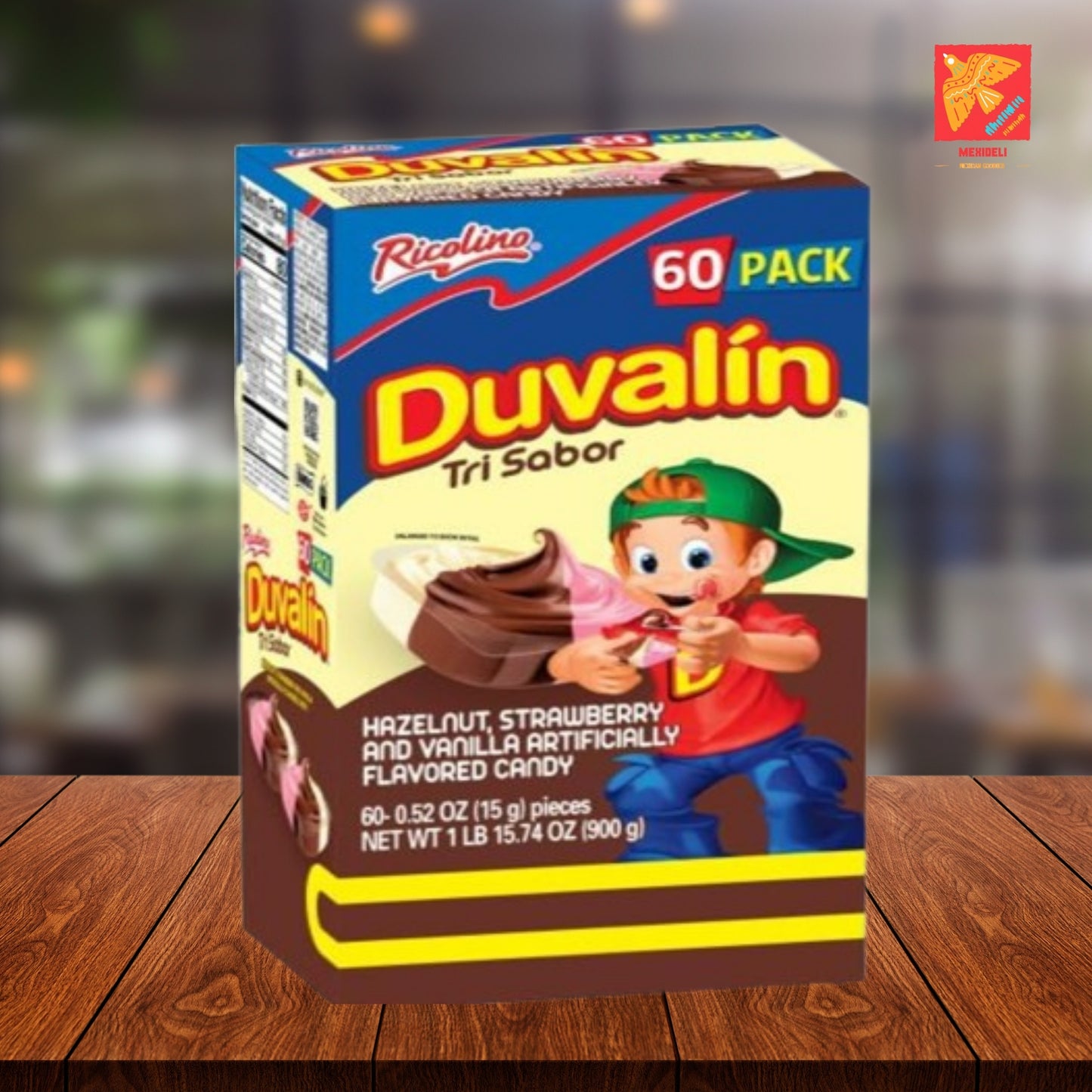 Ricolino Duvalin Tri-Flavor Candy – Chocolate & Strawberry Mexican Treat