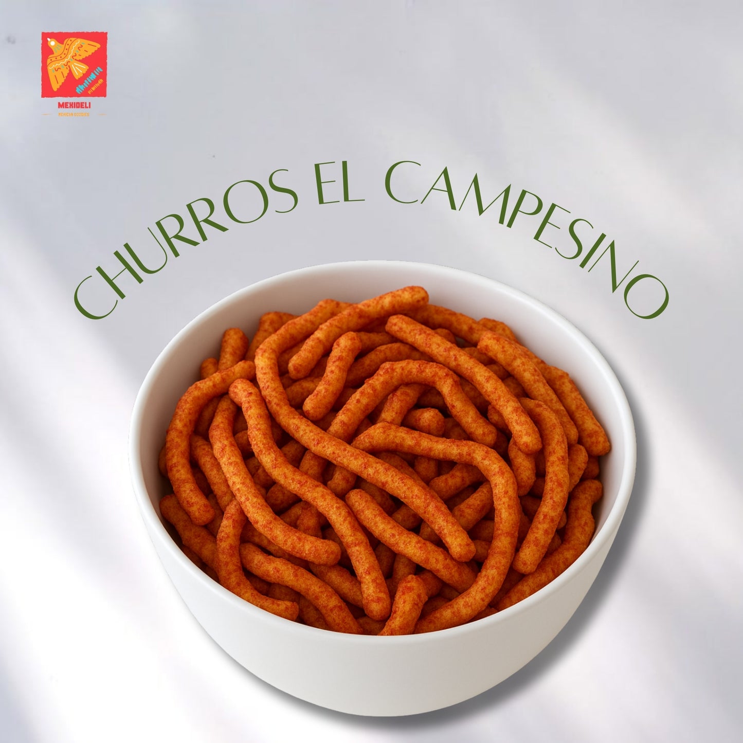 Churritos Locos El Campesin – Spicy Mexican Corn Sticks with Peanuts, 6 Pack (7oz)