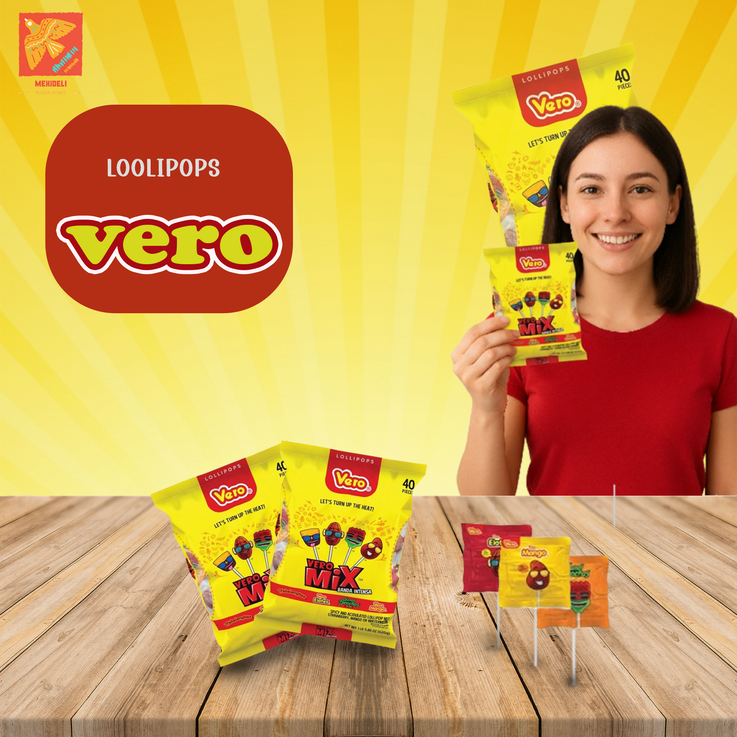 Vero Paleta Mix Banda De Fuego – Spicy Chili Lollipops & Mexican Candy