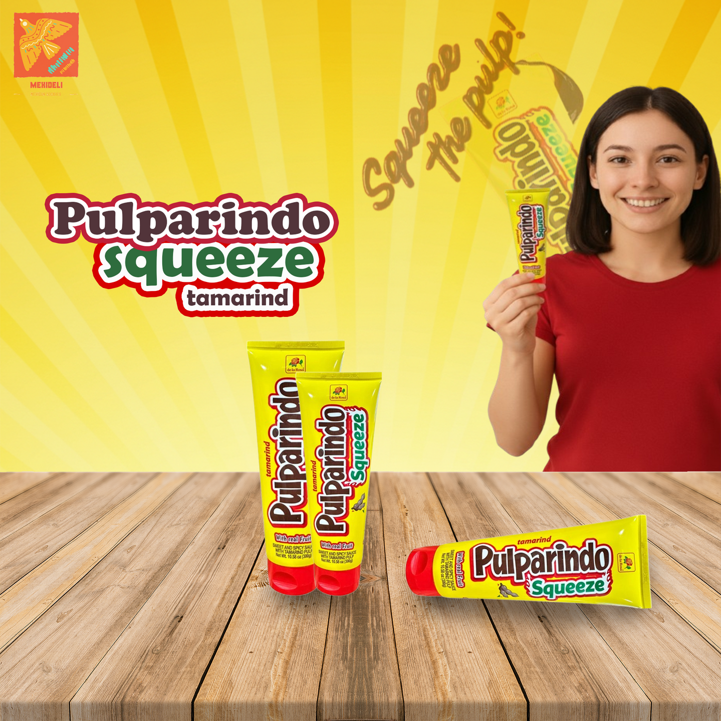 Pulparindo Squeeze Tamarindo – Sweet & Spicy Mexican Tamarind Candy