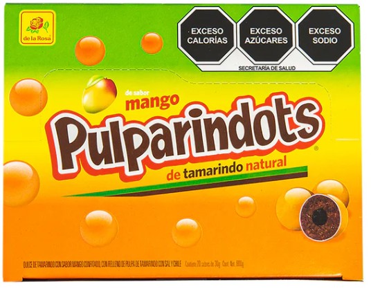 De La Rosa Pulparindo Tamarindots Mango – Spicy & Sweet Mexican Candy