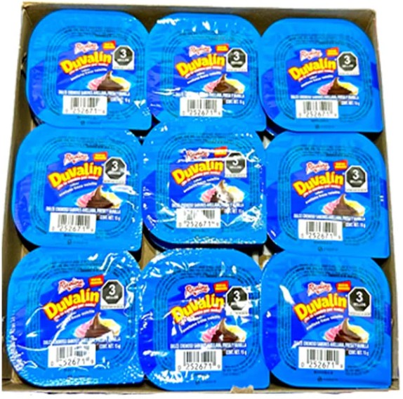 Ricolino Duvalin Tri-Flavor Candy – Chocolate & Strawberry Mexican Treat