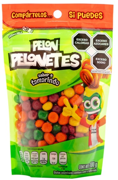 Pelon Pelo Rico Pelonetes – Spicy Tamarind Mexican Fruit Candy Snack