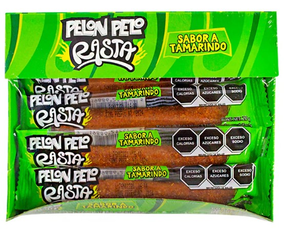 Pelon Pelo Rasta Tamarind Candy – Spicy & Sweet Mexican Treats, 10ct