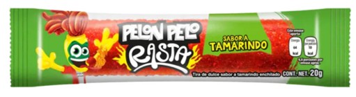 Pelon Pelo Rasta Tamarind Candy – Spicy & Sweet Mexican Treats, 10ct