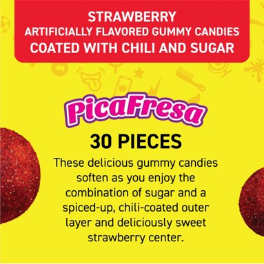 Vero Pica Gomas Fresa – Spicy Sweet Strawberry Mexican Gummies
