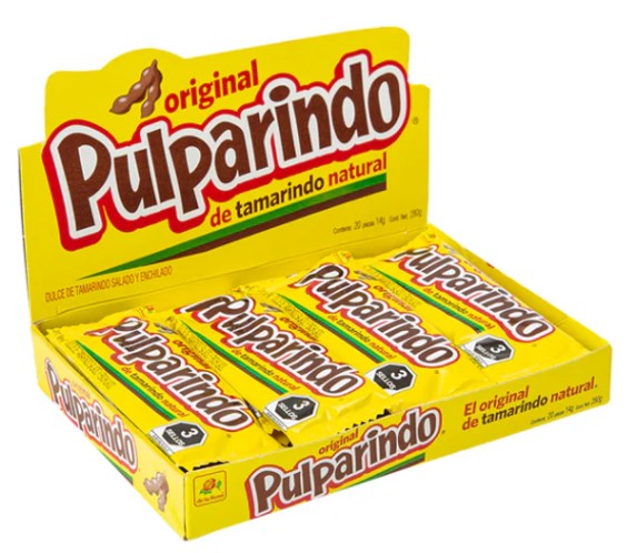 De La Rosa Pulparindo Tamarind Candy Bars – Spicy & Sweet Mexican Treats, 20ct