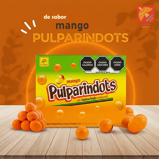 De La Rosa Pulparindo Tamarindots Mango – Spicy & Sweet Mexican Candy